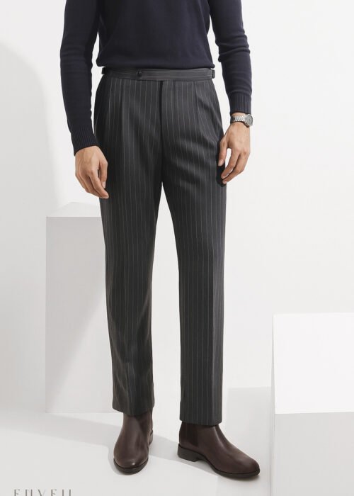 Gurkha Pant-gray pinstripe