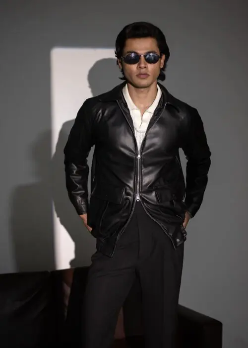 Leather Jacket-Black