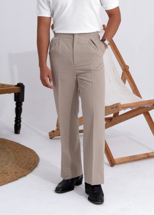 Flared Pants - Beige